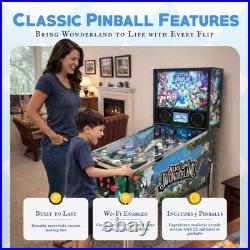 Alice Goes to Wonderland Pinball Machine with LED Lighting
