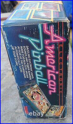 American Electronic Pinball Machine in Original Box + packaging Tomy 1991