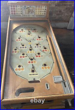 Antique 1930s Pinball Machine Pamco Bells Coin-Op Arcade Floor Unit
