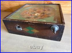 Antique 1932 Peo Daisy 5-cent Pinball Tabletop Game Machine