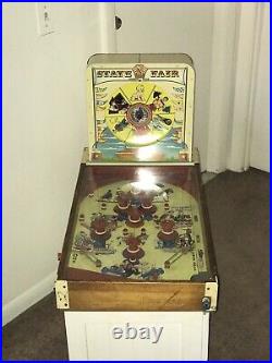 Antique 1947 Superior Toy State Fair Table Top Pinball Machine! EX Cond/WORKS