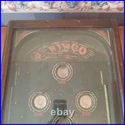 Antique Bingo Coin-op Mechanical Pinball Arcade Game Machine Bingo Novelty Co