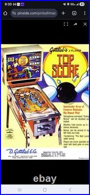 Antique Bowling Pinball Machine