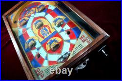 Antique Derby 5 Cent Pinball Machine Counter Top Horse Race Game Non-elect