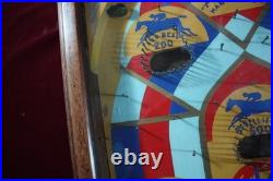 Antique Derby 5 Cent Pinball Machine Counter Top Horse Race Game Non-elect