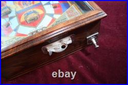 Antique Derby 5 Cent Pinball Machine Counter Top Horse Race Game Non-elect