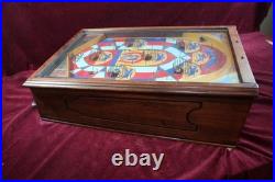 Antique Derby 5 Cent Pinball Machine Counter Top Horse Race Game Non-elect