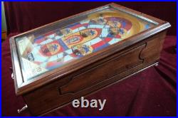 Antique Derby 5 Cent Pinball Machine Counter Top Horse Race Game Non-elect