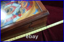 Antique Derby 5 Cent Pinball Machine Counter Top Horse Race Game Non-elect
