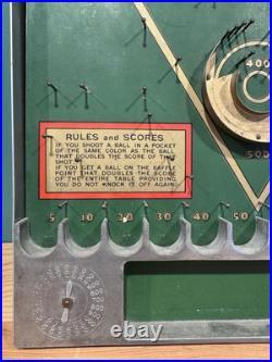 Antique Gottlieb Baffle Ball Home Game Tabletop Pinball, 1931, Bagatelle