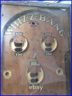 Antique WHIZ-BANG Pinball Amusement Game needs work