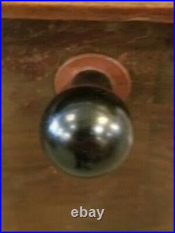 Antique Wooden Nickel Pinball Machine Restored No Flippers 1930s glass works! 5