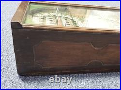 Antique Wooden Table Top Play-Boy Poker Pinball Machine Works
