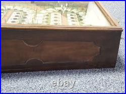 Antique Wooden Table Top Play-Boy Poker Pinball Machine Works