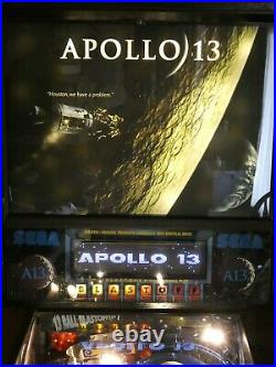 Apollo 13 Pinball Machine, LED/Rubber upgraded 13 Ball Multiball