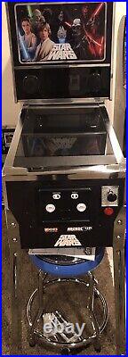 Arcade1Up Star Wars Digital Pinball Machine & Bar Stool Used