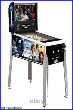 Arcade1Up Star Wars Digital Pinball Machine & Bar Stool Used