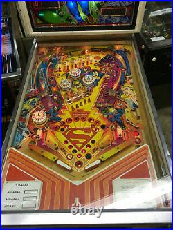 Atari Superman Pinball Machine 100% working and ready to play