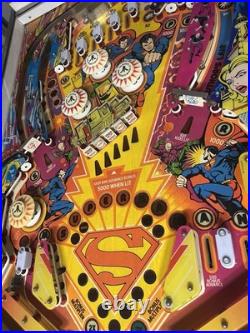 Atari Superman Pinball Machine 1979 Amazing Condition Rare