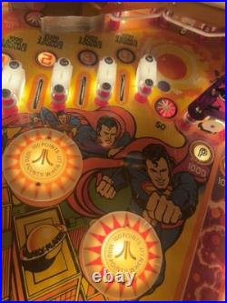 Atari Superman Pinball Machine 1979 Amazing Condition Rare