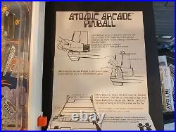 Atomic Arcade PinBall Tomy 1979 Vintage with Original Box works well withinstruct