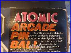 Atomic Arcade PinBall Tomy 1979 Vintage with Original Box works well withinstruct