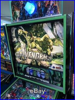 Avengers Limited Edition Pinball Machine Stern ColorDMD Mods Custom 2012 Hulk