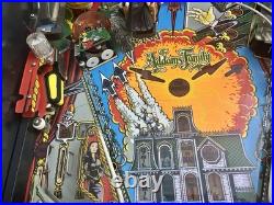 BALLY ADDAMS FAMILY PINBALL MACHINE BEAUTIFUL CONDITION LEDs