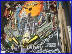 BALLY ADDAMS FAMILY PINBALL MACHINE BEAUTIFUL CONDITION LEDs