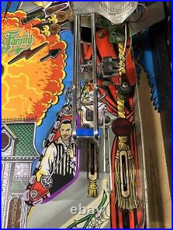 BALLY ADDAMS FAMILY PINBALL MACHINE EXCELLENT CONDITION LEDs