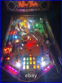 BALLY ADDAMS FAMILY PINBALL MACHINE EXCELLENT CONDITION LEDs