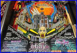 BALLY ADDAMS FAMILY PINBALL MACHINE GREAT CONDITION LEDs