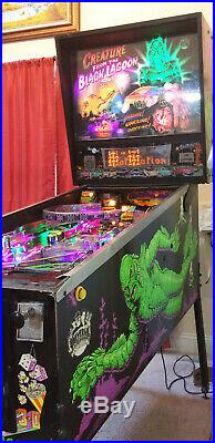 BALLY/Midway CREATURE From The BLACK LAGOON Pinball Machine Mike D Mod and LED's