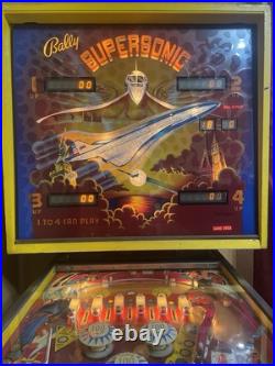 BALLY SUPERSONIC Pinball Machine 1979? READ INFO? Vintage Classic Pin BALLY SUPERSONIC Pinball Machine 1979? READ INFO? Vintage Classic Pin