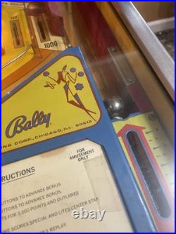 BALLY SUPERSONIC Pinball Machine 1979? READ INFO? Vintage Classic Pin BALLY SUPERSONIC Pinball Machine 1979? READ INFO? Vintage Classic Pin