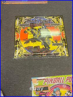 BLACK KNIGHT Pinball BACKGLASS by WILLIAMS 1980