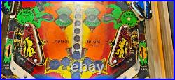 BLACK KNIGHT Pinball Machine Williams 1980 2784 BLACK KNIGHT Pinball Machine Williams 1980 2784