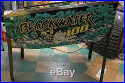 BLACKWATER 100 Pinball Machine Bally 1988 Looks Great