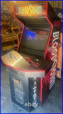 BLOODSTORM ARCADE MACHINE by STRATA 1994 (Excellent Condition)