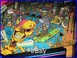 BONE BUSTERS Arcade Pinball Machine Gottlieb 1989 (Custom LED Excellent)