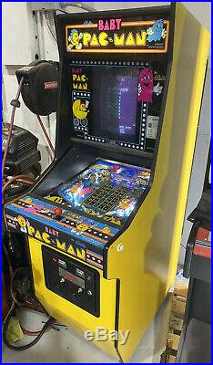 Baby Pac-Man Pinball Machine Bally Coin Op Arcade Free Shipping 1982