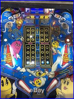 Baby Pac-Man Pinball Machine Bally Coin Op Arcade Free Shipping 1982