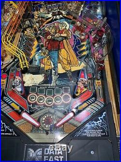 Back To The Future Pinball Machine By Data East Coin Op Arcade Delorean DMC LEDS