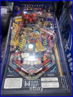 Back To The Future Pinball Machine By Data East LEDS Delorean DMC