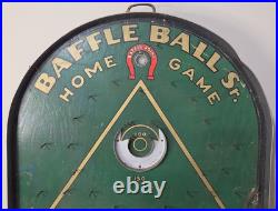 Baffle Ball Sr. Pinball Home Game VTG INCOMPLETE HAS DAMAGE PARTS REPAIR DISPLAY