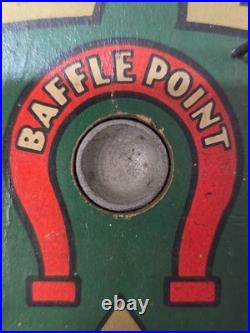 Baffle Ball Sr. Pinball Home Game VTG INCOMPLETE HAS DAMAGE PARTS REPAIR DISPLAY