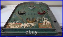 Baffle Ball Sr. Pinball Home Game VTG INCOMPLETE HAS DAMAGE PARTS REPAIR DISPLAY