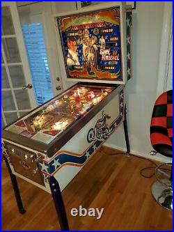 Bally 1977 Evel Knievel Pinball Machine. All original plays 100 percent