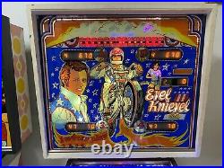 Bally 1977 Evel Knievel Pinball Machine Leds Plays Great