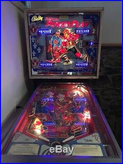 Bally 1978 Bobby Orr Power Play Pinball Machine Works Great New Blue Leds